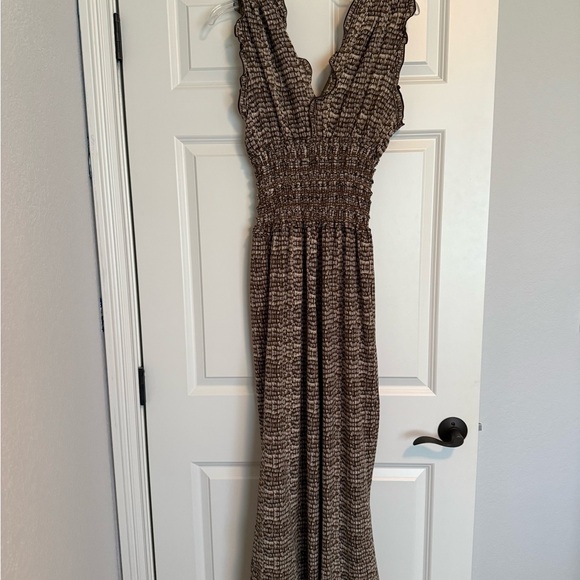 Max Studio Textured Brown Maxi Dress - Picture 2 of 3